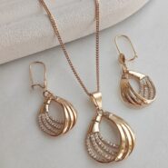 نیم ست نگین دار ژوپینگ با زنجیر