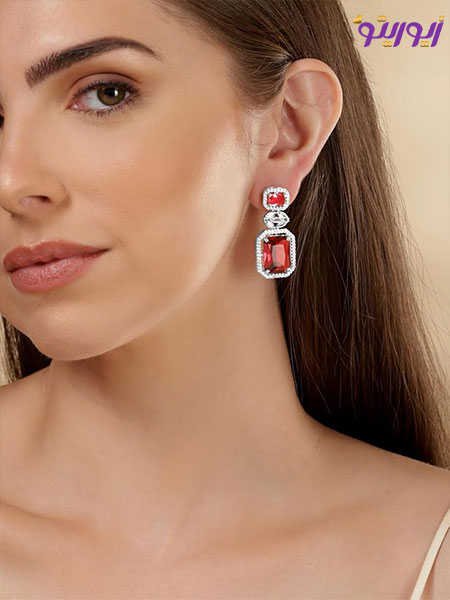 جدیدترین مدلهای گوشواره نگیندار نقره 💎 نگینی میخی، نگینی حلقهای و تک نگین! 💖