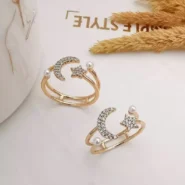 انگشتر ماه و ستاره و مروارید ژوپینگ