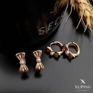 گوشواره حلقه ای پاپیونی ژوپینگ