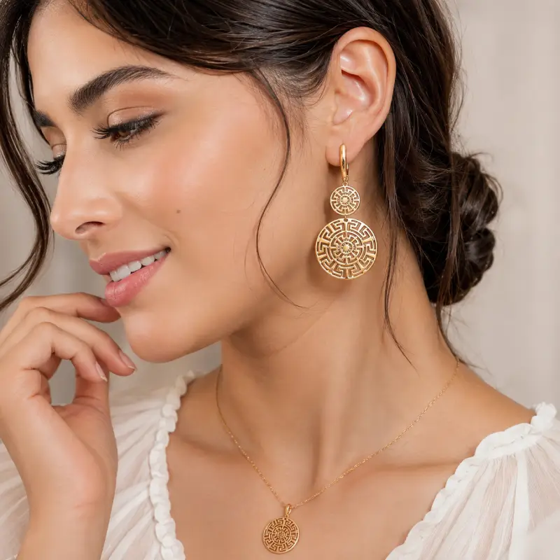 گوشواره ژوپینگ طرح ورساچه