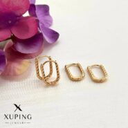 گوشواره حلقه ای طرح طنابی ژوپینگ